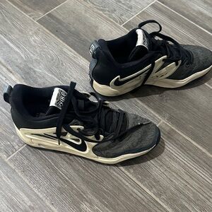 Nike Black and Cream Athletic Shoes